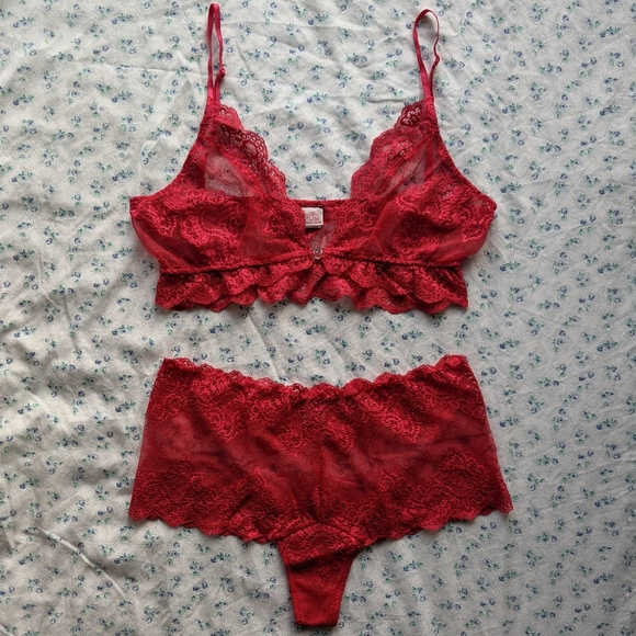 Only Hearts Other - Only Hearts So Fine lace lingerie set S/M